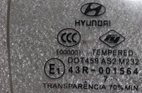 Стекло форточки задней двери Hyundai Accent TagAZ 2007 г L8357125010, L8357125000, 83571-25010, 83571-25000